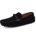 thumbnail image 1 of Big Size Men's Casual Loafers Slip On Leather Shoes Comfortable Lightweight Driving Shoes Male Moccasins Classic Penny Loafer Flats Boat Shoes Outdoor Walking Shoes, 1 of 6