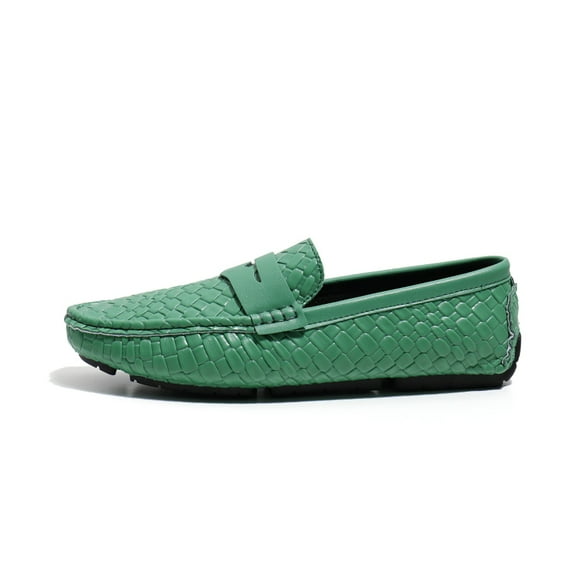 Big Size Men's Casual Loafers Slip On Leather Shoes Comfortable Lightweight Driving Shoes Male Moccasins Classic Penny Loafer Flats Boat Shoes Outdoor Walking Shoes