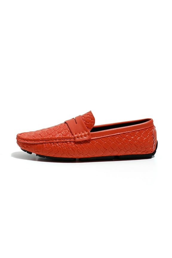 Big Size Men's Casual Loafers Slip On Leather Shoes Comfortable Lightweight Driving Shoes Male Moccasins Classic Penny Loafer Flats Boat Shoes Outdoor Walking Shoes