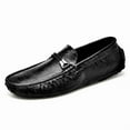 thumbnail image 1 of Big Size Men's Casual Loafers Slip On Leather Shoes Comfortable Lightweight Driving Shoes Male Moccasins Classic Penny Loafer Flats Boat Shoes Outdoor Walking Shoes, 1 of 16
