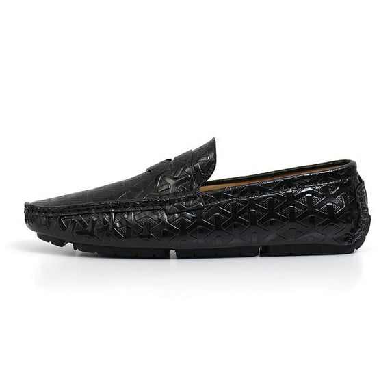 Big Size Men's Casual Loafers Slip On Leather Shoes Comfortable Lightweight Driving Shoes Male Moccasins Classic Penny Loafer Flats Boat Shoes Outdoor Walking Shoes
