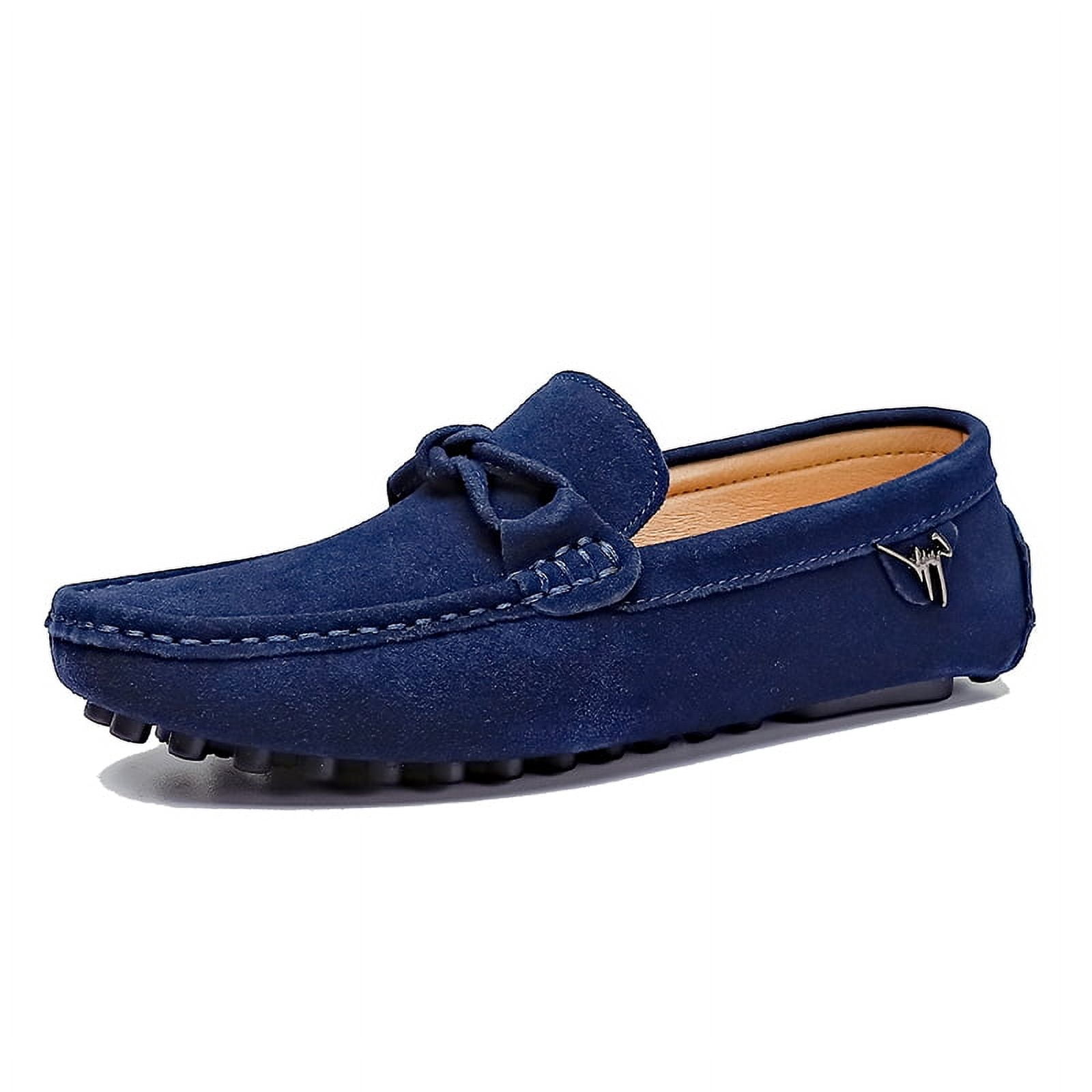 Men\'s Shoes Classic Casual Shoes Comfortable Loafers Slip on Boat Shoes, Blue Cole Haan Boat Shoes Mens 10 Blue Loafers Lace Up Athlantic  main image 4