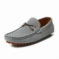 thumbnail image 1 of Big Size Men's Casual Loafers Slip On Leather Shoes Comfortable Lightweight Driving Shoes Male Moccasins Classic Penny Loafer Flats Boat Shoes Outdoor Walking Shoes, 1 of 13