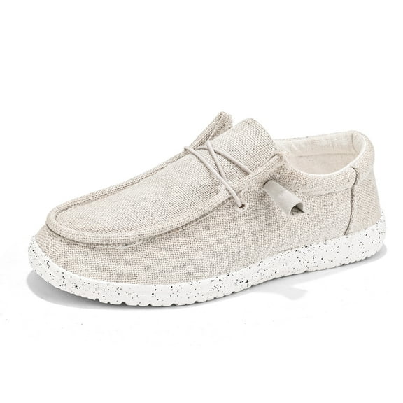 Big Size Men's Casual Loafers Slip On Canvas Shoes Lightweight Driving Shoes Male Casual Sneakers Flats Walking Shoes
