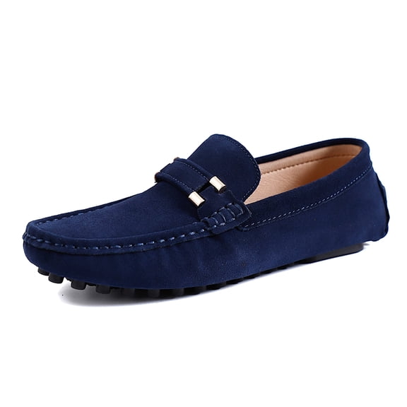 Big Size Men's Casual Loafers Slip On Leather Shoes Comfortable Lightweight Driving Shoes Male Moccasins Classic Penny Loafer Flats Boat Shoes Outdoor Walking Shoes