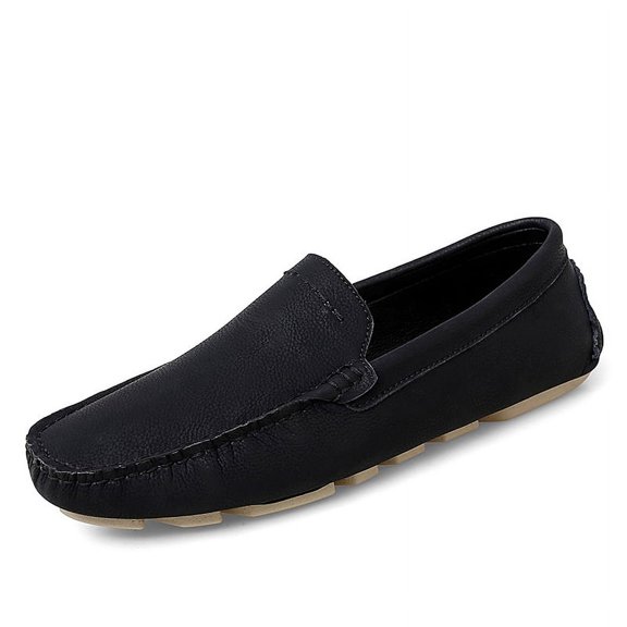 Big Size Men's Casual Loafers Slip On Leather Shoes Lightweight Driving Shoes Moccasins Classic Penny Loafer Flats Boat Shoes