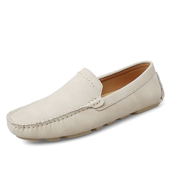 Big Size Men's Casual Loafers Slip On Leather Shoes Lightweight Driving Shoes Moccasins Classic Penny Loafer Flats Boat Shoes