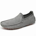 thumbnail image 1 of Big Size Men's Casual Loafers Slip On Leather Shoes Lightweight Driving Shoes Moccasins Classic Penny Loafer Flats Boat Shoes, 1 of 9