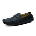 thumbnail image 1 of Big Size Men's Casual Loafers Slip On Leather Shoes Lightweight Driving Shoes Moccasins Classic Penny Loafer Flats Boat Shoes, 1 of 14