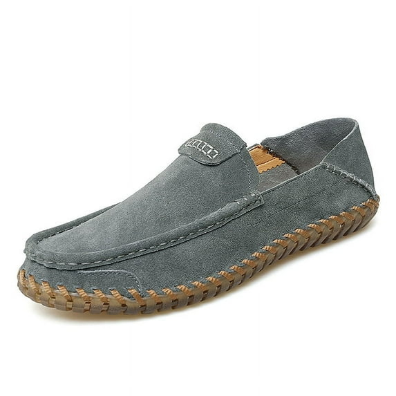 Big Size Men's Casual Loafers Slip On Leather Shoes Lightweight Driving Shoes Moccasins Classic Penny Loafer Flats Boat Shoes