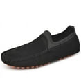 thumbnail image 1 of Big Size Men's Casual Loafers Slip On Leather Shoes Lightweight Driving Shoes Moccasins Classic Penny Loafer Flats Boat Shoes, 1 of 9