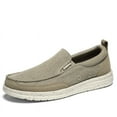 thumbnail image 1 of Big Size Men's Casual Low Top Canvas Shoes Male Loafers Sneakers Slip On Breathable Flats Boat Shoes Driving Shoes Moccasins Casual Walking Shoes, 1 of 15