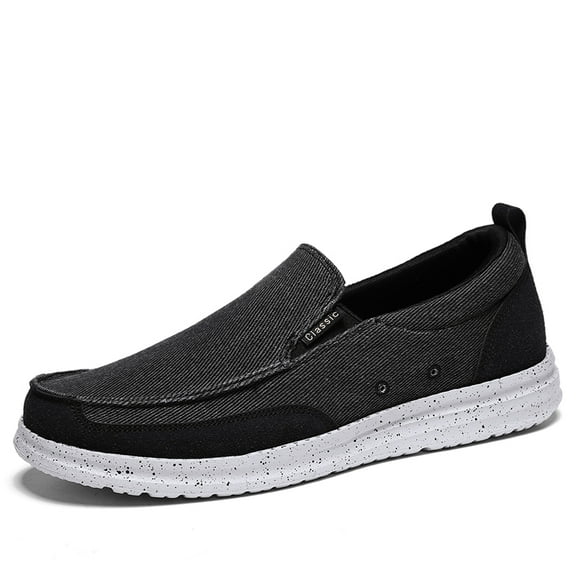Big Size Men's Casual Low Top Canvas Shoes Male Loafers Sneakers Slip On Breathable Flats Boat Shoes Driving Shoes Moccasins Casual Walking Shoes
