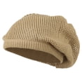 thumbnail image 1 of Big Size Mesh Deep Shell Beanie Hat - Camel XL-3XL, 1 of 5