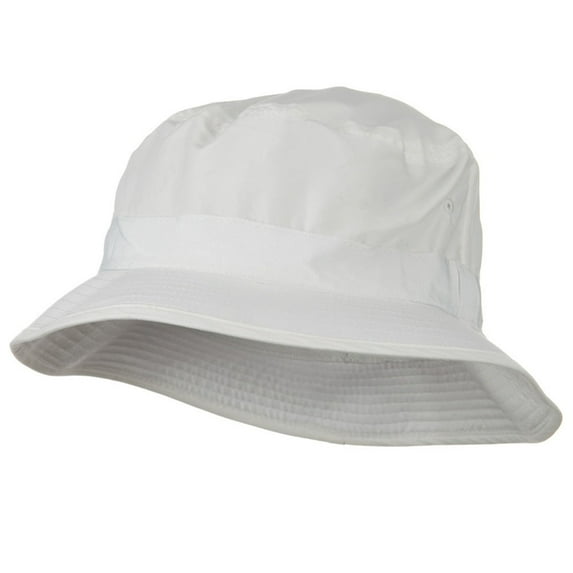 Big Size Microfiber Golfer Hat - White XL-2XL