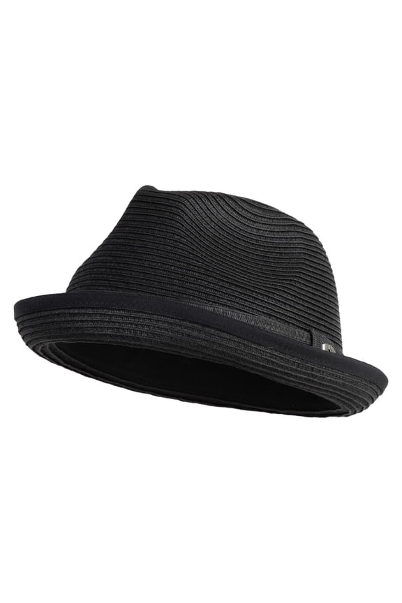 Big Size Paper Upbrim Fedora - Black 2XL-3XL