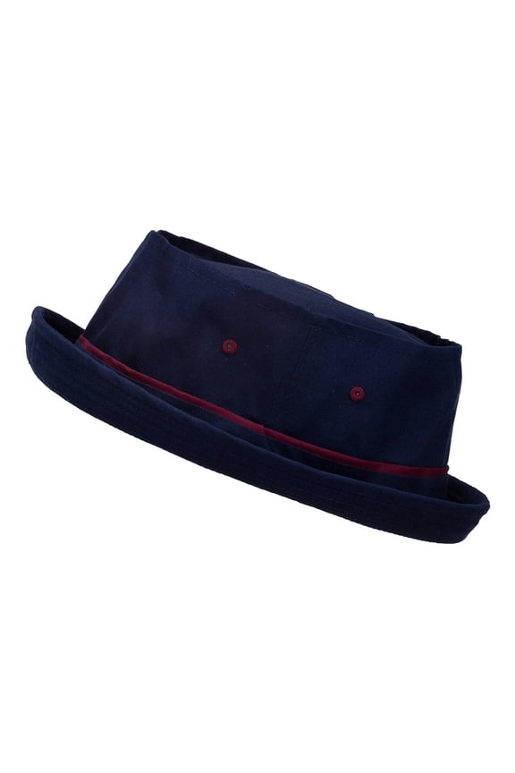 Big Size Roll Up Bucket Hat - Navy Wine XL-2XL