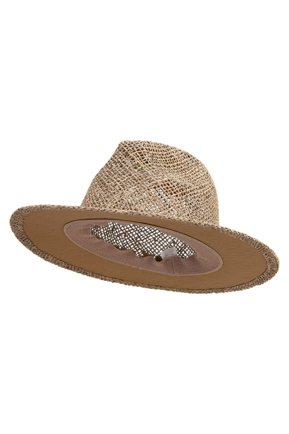Big Size Seagrass Safari Hat - Natural XL-2XL