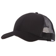 Big Size Solid Cotton Twill High Profile Mesh Pro Style Cap - Black XL-3XL
