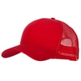 thumbnail image 1 of Big Size Solid Cotton Twill High Profile Mesh Pro Style Cap - Red XL-3XL, 1 of 5
