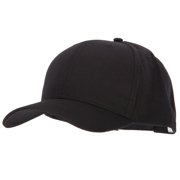 Big Size Structured Solid Poly Cotton Twill High Profile Pro Style Cap - Black XL-3XL