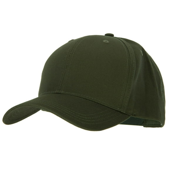 Big Size Structured Solid Poly Cotton Twill High Profile Pro Style Cap - Olive XL-3XL