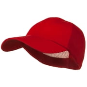 Big Size Summer Twill Mesh Flexible Fitted Cap - Red XL-2XL
