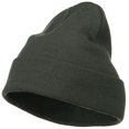 thumbnail image 1 of Big Size Superior Cotton Long Knitting Beanie - Grey XL-3XL, 1 of 5