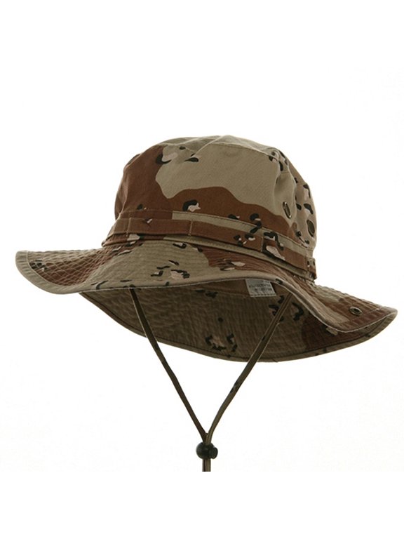 Big Size Washed Camo Hunting Hats - Desert XL-2XL