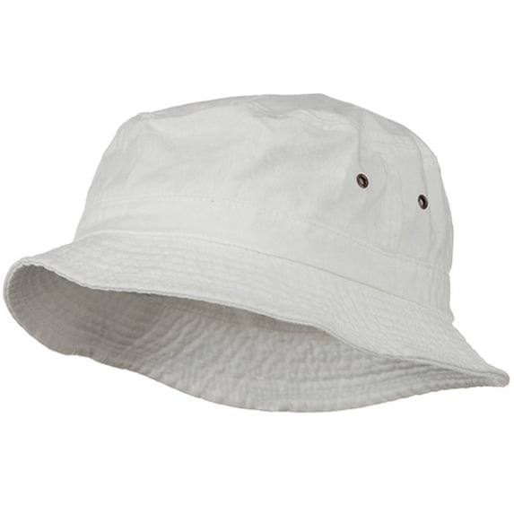 Big Size Washed Hat - White 2XL-3XL