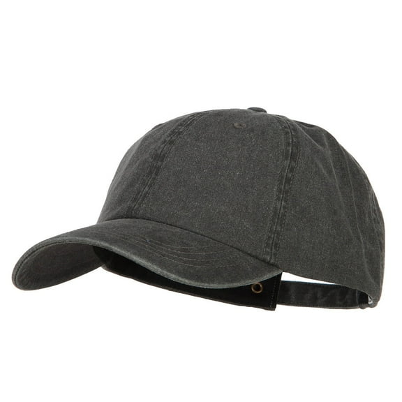Big Size Washed Pigment Dyed Cap - Black XL-3XL