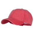 thumbnail image 1 of Big Size Washed Pigment Dyed Cap - Red XL-3XL, 1 of 5