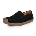 thumbnail image 1 of Big Size Women's Casual Loafers Slip On Leather Shoes Lightweight Casual Walking Shoes Female Moccasins Classic Penny Loafer Flats Boat Shoes, 1 of 7
