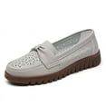 thumbnail image 1 of Big Size Women's Casual Loafers Slip On Leather Shoes Lightweight Casual Walking Shoes Female Moccasins Classic Penny Loafer Flats Boat Shoes, 1 of 8