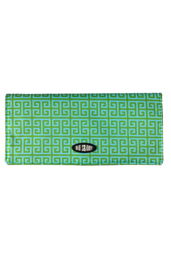 Executive Bi-Fold Checkbook Wallet, Holds Up to 40 Cards, Key Lime Y101