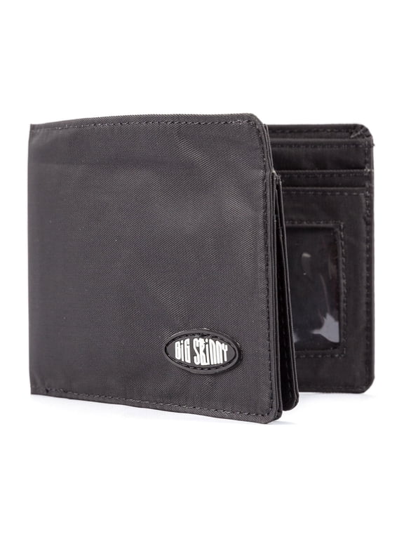 Men's L-Shape Slim Wallet, Holds Up to 30 Cards, Black