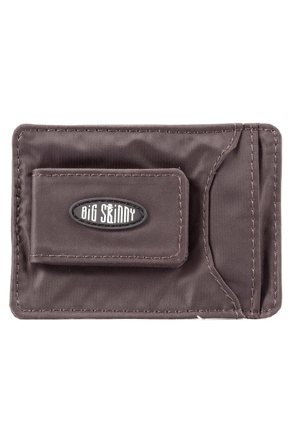 Men's Magnetic Money Clip Slim Wallet, Holds Up to 12 Cards, Brown Y101