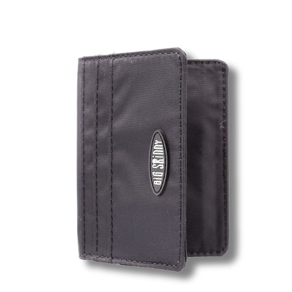 Big Skinny RFID Blocking New Yorker Reversable Front Pocket Wallet, Black