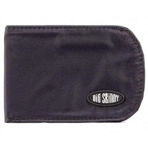 Big Skinny Thin Curve Front Pocket Wallet, Black