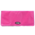 thumbnail image 1 of Big Skinny Thin Executive Checkbook Bifold Wallet with Zippered Pocket, Fuchsia, 1 of 6