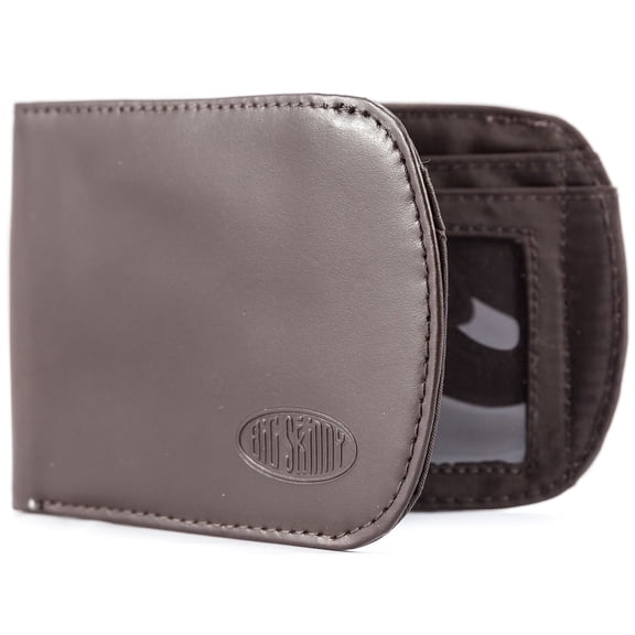 Big Skinny Thin Leather Hybrid Curve Front Pocket Wallet