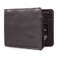 thumbnail image 1 of Big Skinny Men's Leather L-Shape Slim Wallet, Holds Up to 30 Cards, Brown, 1 of 6