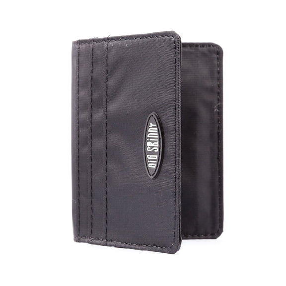 Big Skinny Thin New Yorker reversable Front Pocket Wallet, Black