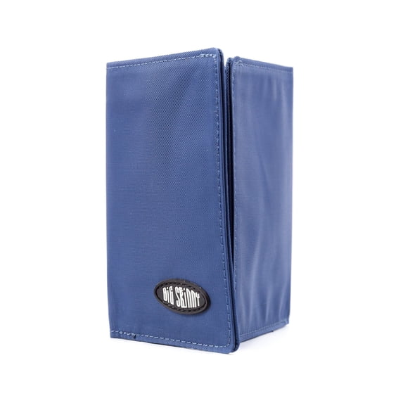 Big Skinny Slim Trifold Wallet in Nylon Microfiber, Navy