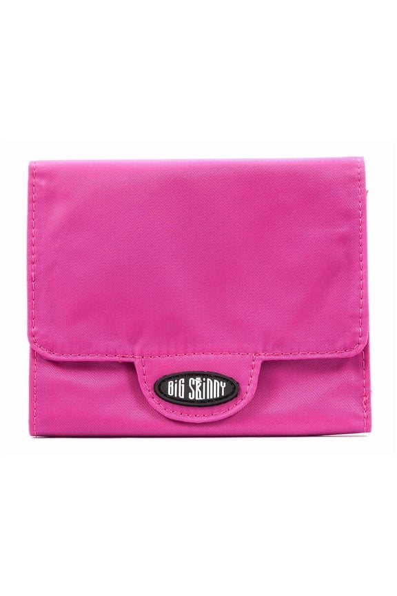 Women's Nylon Microfiber Trixie Trifold Women's Wallet, holds up to 30 cards (Fuchsia)