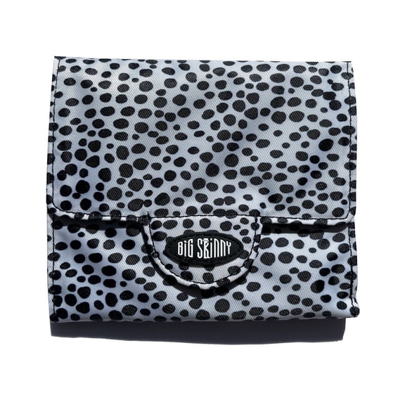 Big Skinny Women's Nylon Microfiber Trixie Trifold Women's Wallet, holds up to 30 cards (Ink Dot)