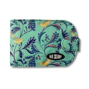 Big Skinny Womens Taxicat Bi-Fold Slim Wallet, Holds Up to 25 Cards, Birdsong