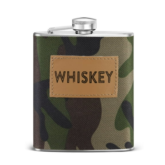Big Sky Carvers Camo Whiskey Flask, Multicolor