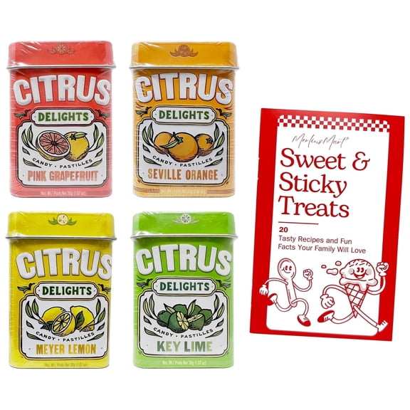 Big Sky Citrus Delights Hard Candies - Seville Orange, Key Lime, Meyer Lemon, Pink Grapefruit - 4 Pack (1.07 g) | MerlinsMart Zine