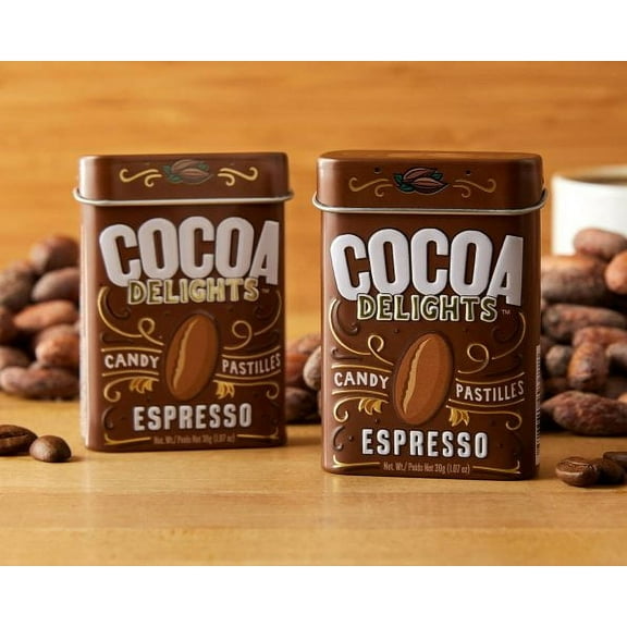 Big Sky Cocoa Delights, Espresso Flavor, 1.07 Ounce Tin - 12 Count Display Box